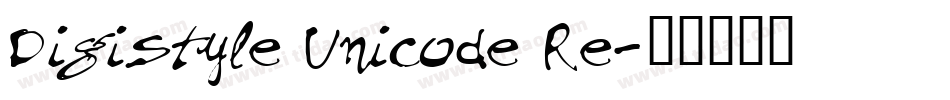 Digistyle Unicode Re字体转换